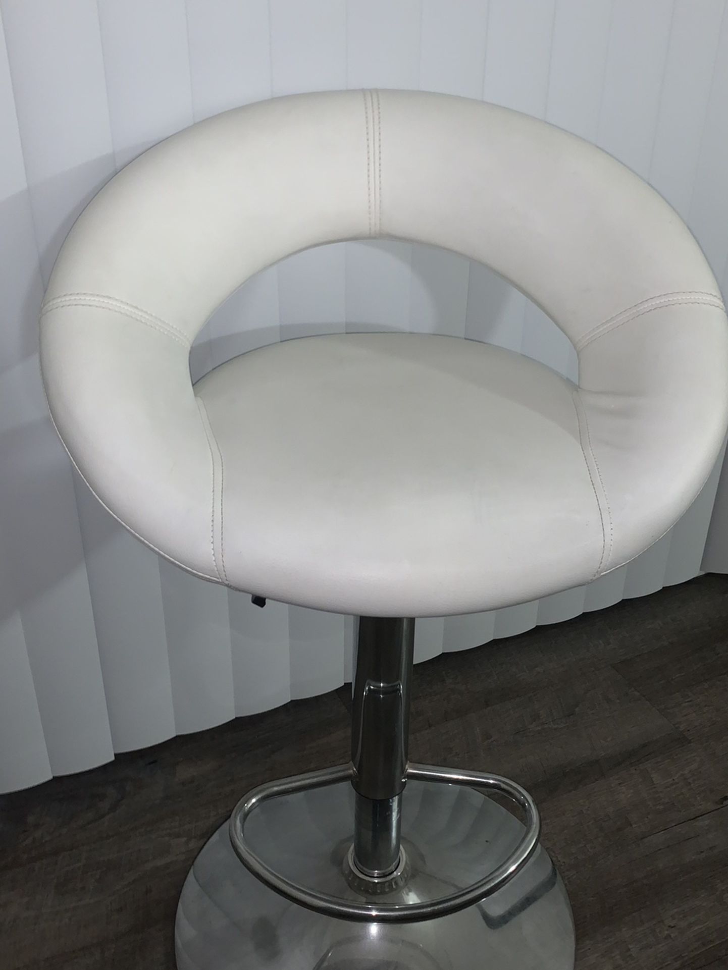 White bar stool chair