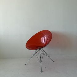 Kartell Eros chair in red by Philippe Starck
