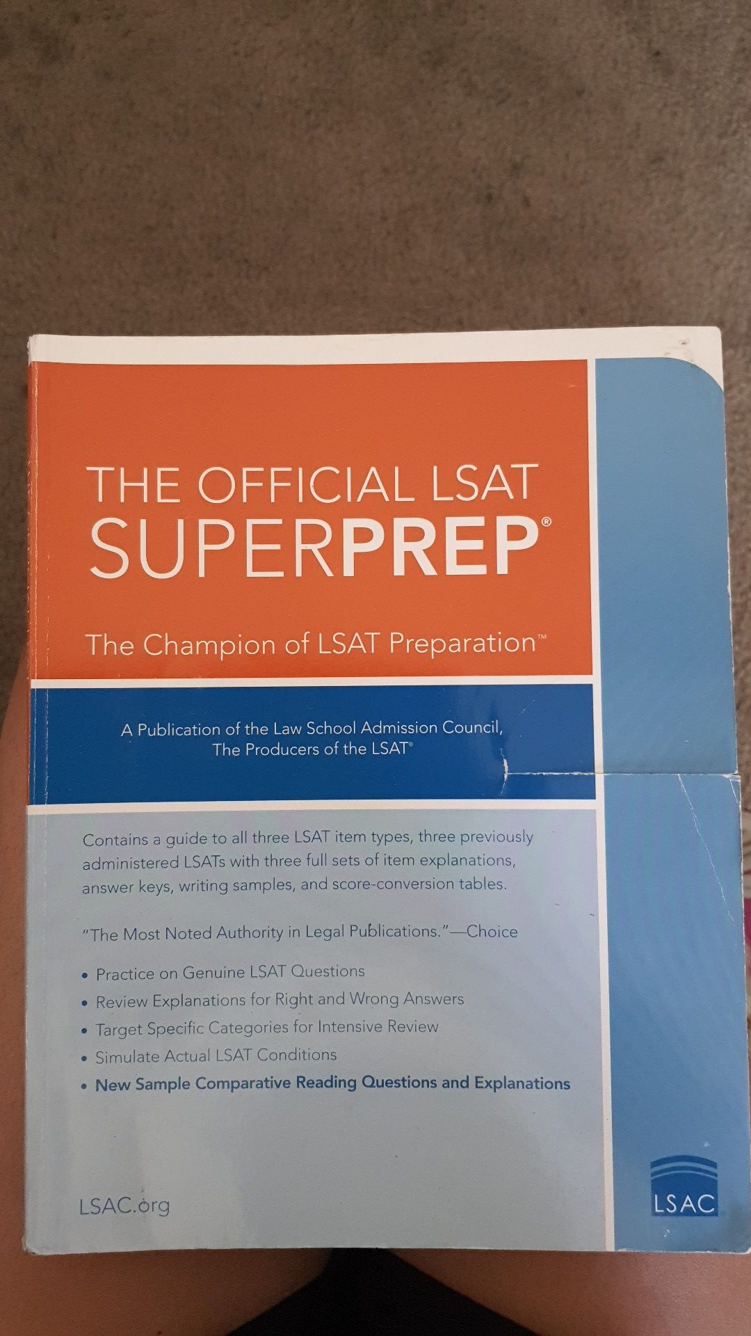 Official LSAT SUPER PREP BOOK
