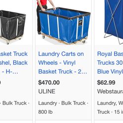 Laundry Cart On Wheels 