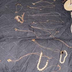 Costume Fashion Jewelry Gold And Silver Tone Mix 20 Pieces