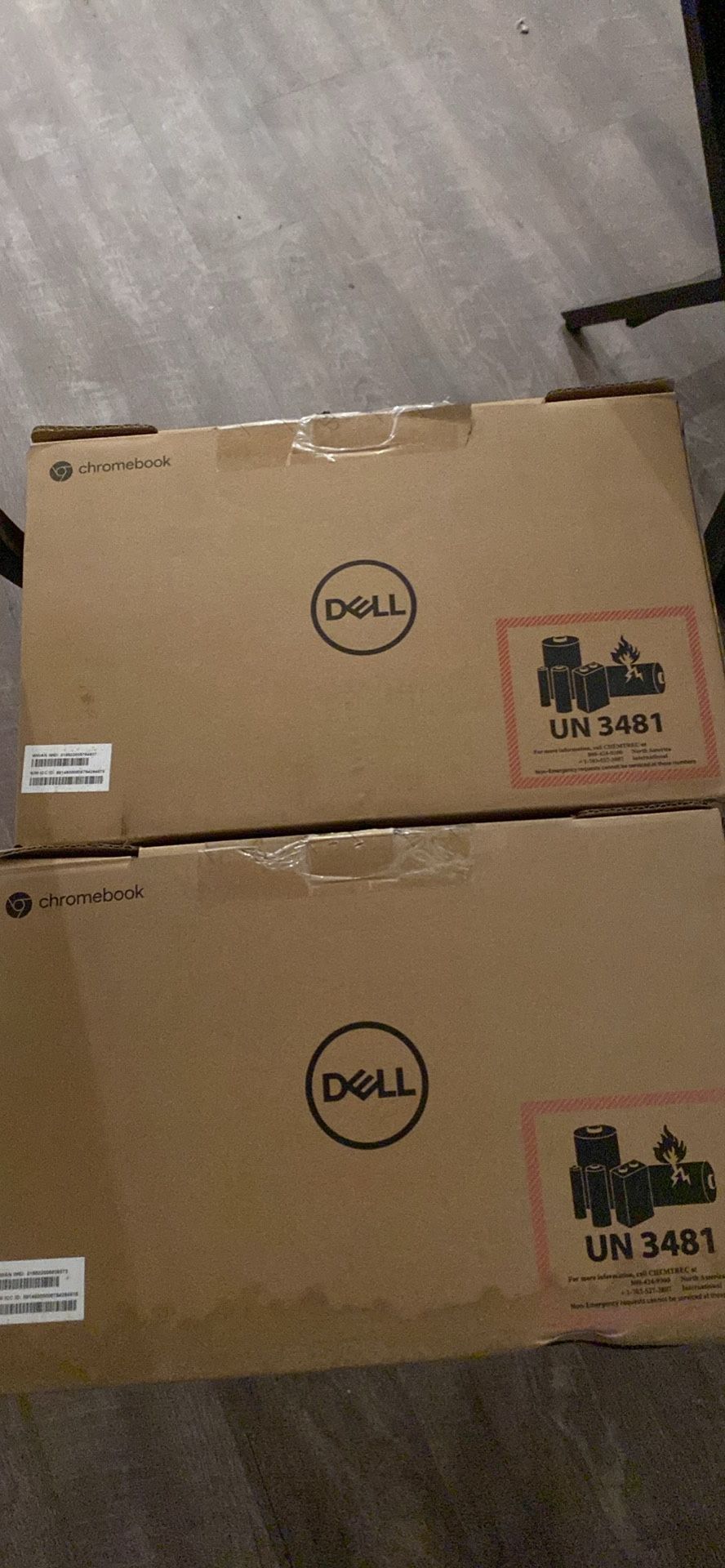 2 Dell Chromebooks 
