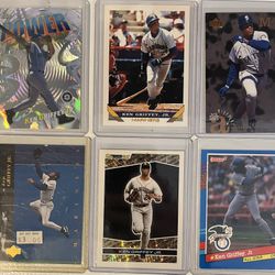6 Ken Griffey Jr. Baseball Cards 