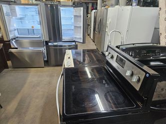 Huge Sale Store Full Of Nice Refurbished Appliances Sale and Repair Certified Washer Dryer Fridge Stove Oven Stackable management and landlord specia