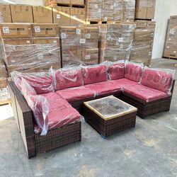 7pc Outdoor Patio Furniture Set 