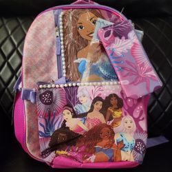 The Little Mermaid Backpack Set