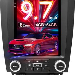 9.7" Car Stereo for Ford Mustang 2010-2014, 4+64G QLED CarPlay GPS Radio