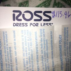 Ross Store Merchandise Credit pavimenti for