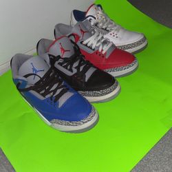 Air Jordan 3 Sizes 10-12 Contact Me