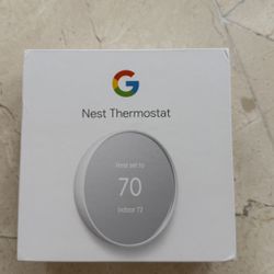 Google Nest Thermostat - Smart Thermostat for Home - Programmable Wifi Thermostat - Snow