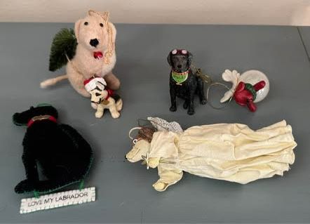 Vintage Dog Ornaments Christmas $10 for All