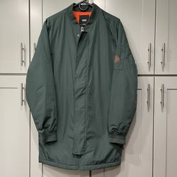 Vintage 2000 Vans Long Satin Bomber Jacket Adult Medium