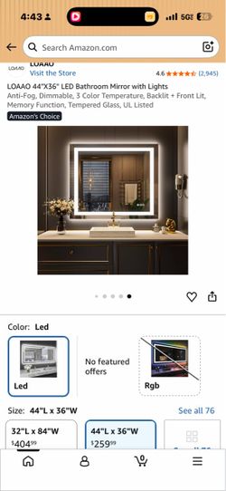 LED Lighted Bathroom Mirror