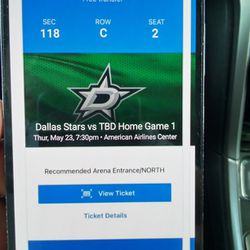 Dallas Stars vs Edmonton Oilers Sat 5/25  Home Game 2 Sec: 118 only $200/each
