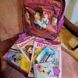 Disney Princess Backpack And Learning Materials