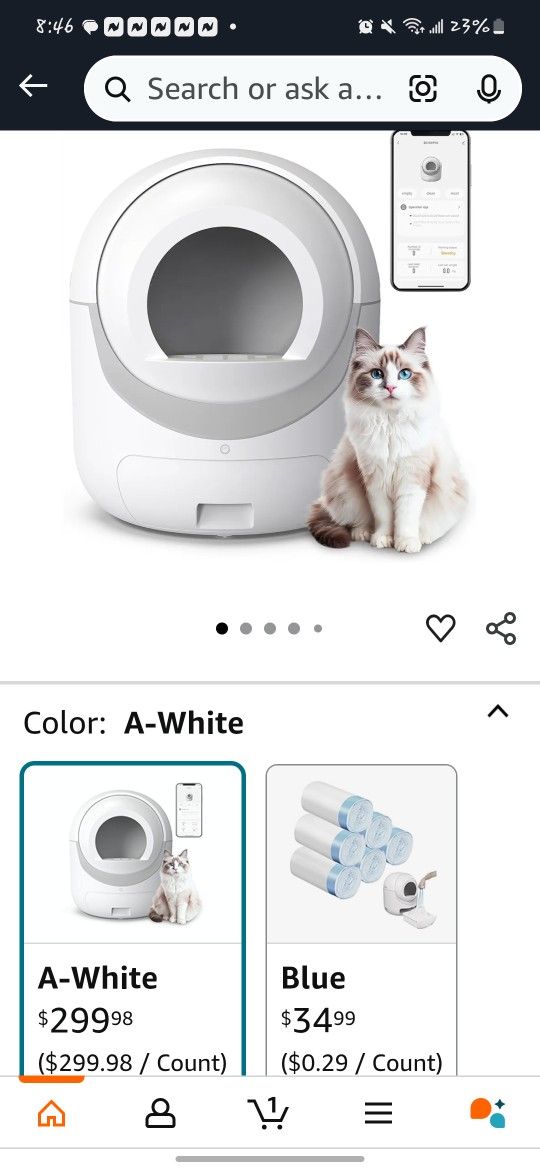 Automatic kitty litter cleaner