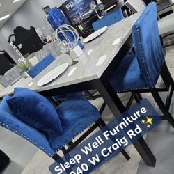 ✨️ Dining Table Chairs Sets ✨️ Furniture Sectionals, Queen Bedrooms Avail 