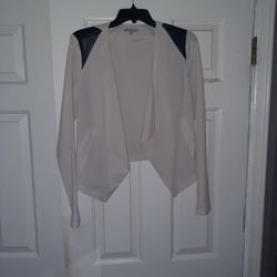 White And Black Blazer Size Medium
