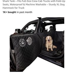 XL Floor Cover with Door Protection, 2025 Black - As Seen on Shark Tank - Fits Full-Size Crew Cab Trucks with Fold-Up Seats, Waterproof & Machine Wash