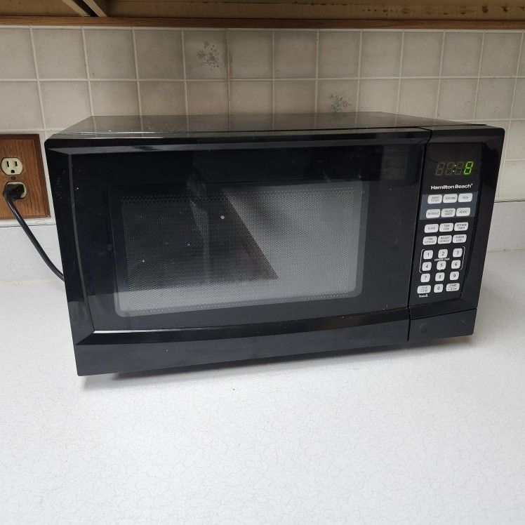 Delivery Avail Black Compact Microwave Oven And Black Coffee Maker