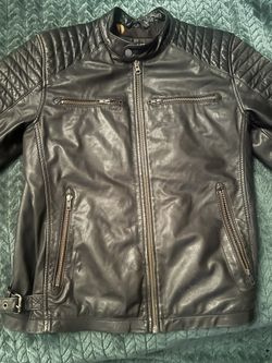Black Rivet Leather Jacket
