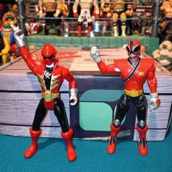 Power Rangers Figures "Super Megaforce Red Ranger " ( Samurai Red Ranger) Bandai 