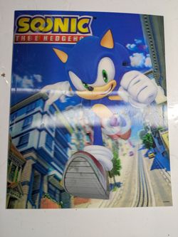 Sonic the Hedgehog Holographic Poster Wall/Door/Decor