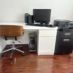 Desk with chair