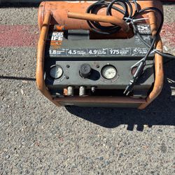 Ridgid.   Compressor 1.8 Hp.  4.5 Gallon 