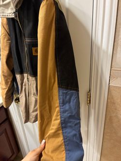 Vintage Reworked Carhartt Patchwork Sherpa-Lined Jacket