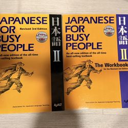 Japanese For Busy People Book(CD) And Workbook(CD) - New - Sell As A Set