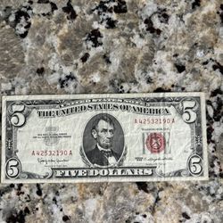 1963 Red Seal 5$