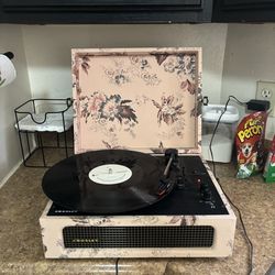 Crosley Voyager Vinyl Record Player with Speakers and Wireless Bluetooth - Audio Turntables