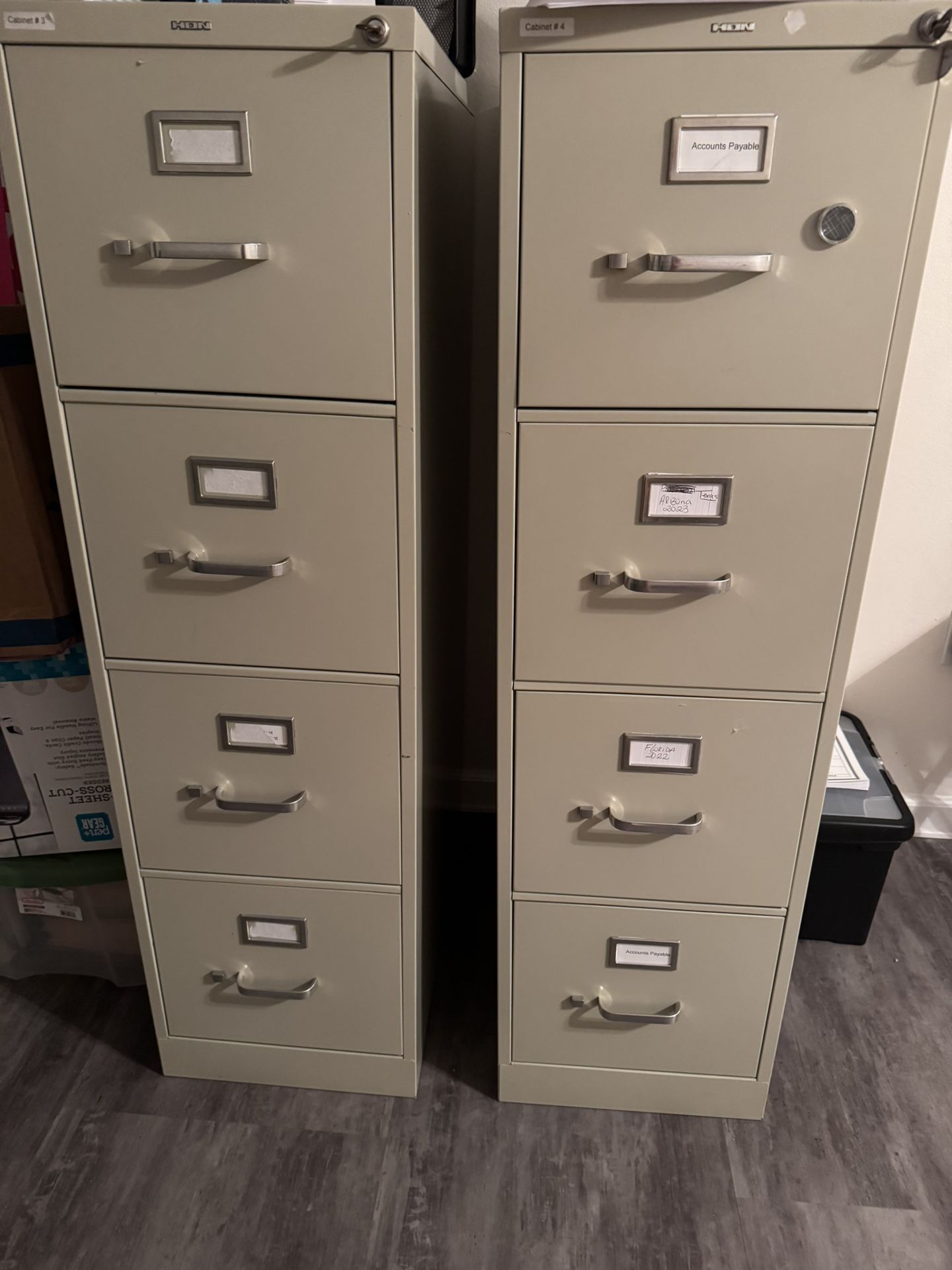 Office Storage Cabinets – 2 Available