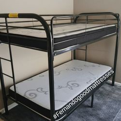NEW TWIN - TWIN BUNK BED, Mattresses Included 👍