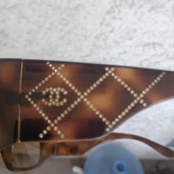 Y2K 5080 B Acetate Crystal CC Quilted Sunglasses