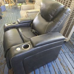 Leather Recliner Electric