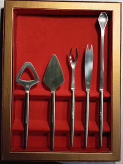 Stainless Steel Cheese Knife Set 5-Piece