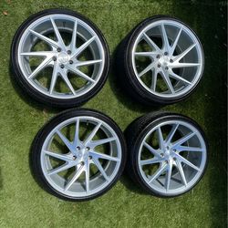 20” Niche Staggered Wheels & Tires - Super Clean Set
