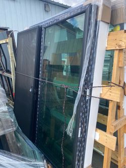 Black Vinyl Sliding Doors