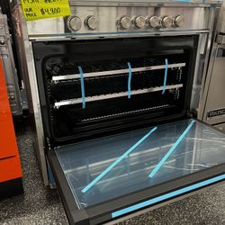 Stainless Steel Fisher & Paykel All Gas Range 36” Wide 