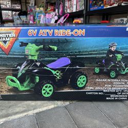 Monster Jam 6V Atv Ride One