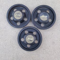 JEEP WHEEL HUB COVER  3 PCS. ONLY