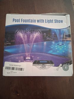 Pool Fountain With Light Show