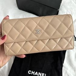 AUTHENTIC Chanel Leather Wallet 