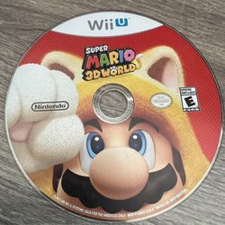 Super Mario 3D World (Nintendo Wii U, 2013) Disc Only Video Game E Everyone 