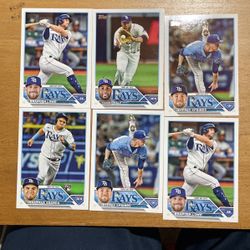 2023 TOPPS TAMPA BAY RAYS 22 CARD LOT 