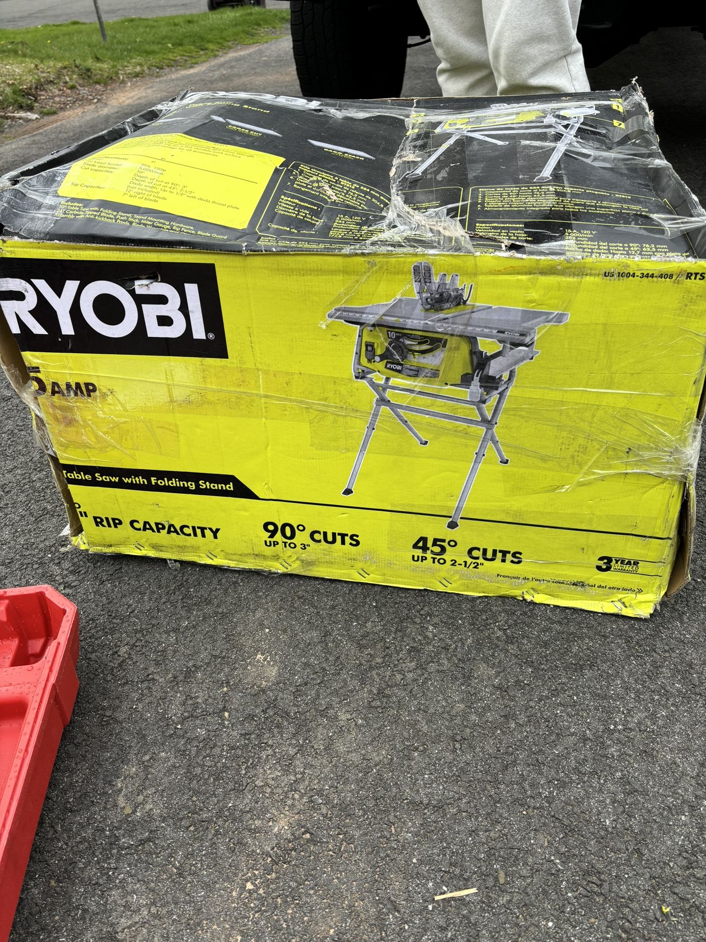 RYOBI 10in Table Saw With Stand