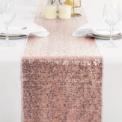 Rose gold Sequins Table Runners 