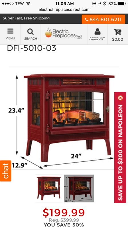 Duraflame 3D Cinnamon Infrared Electric Fireplace Stove with Remote Control  - DFI-5010-03 for Sale in Arcadia, CA - OfferUp